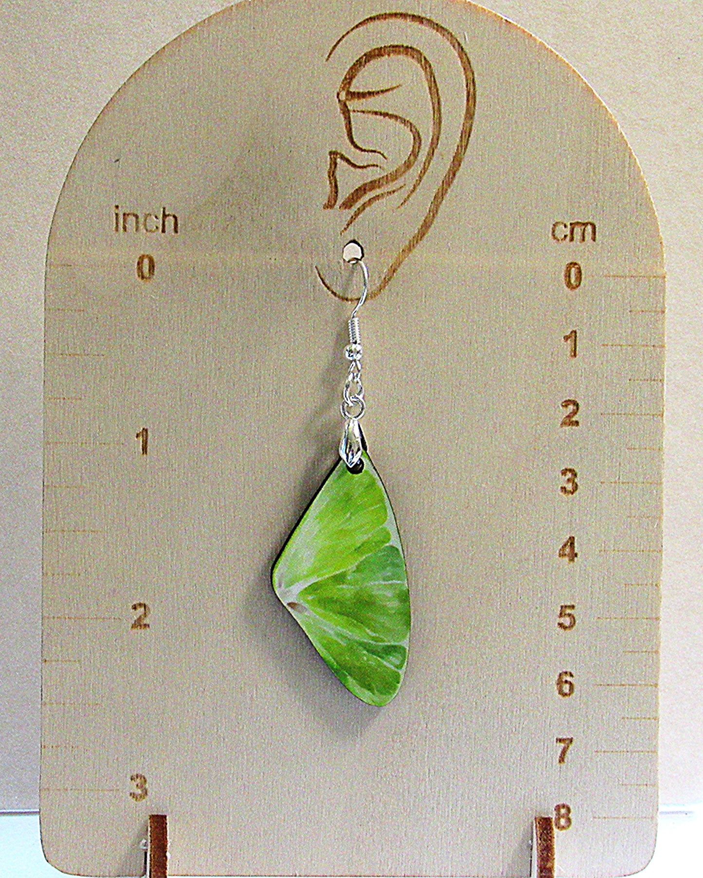 Wing Shaped Sublimated Earring 1.5 inch