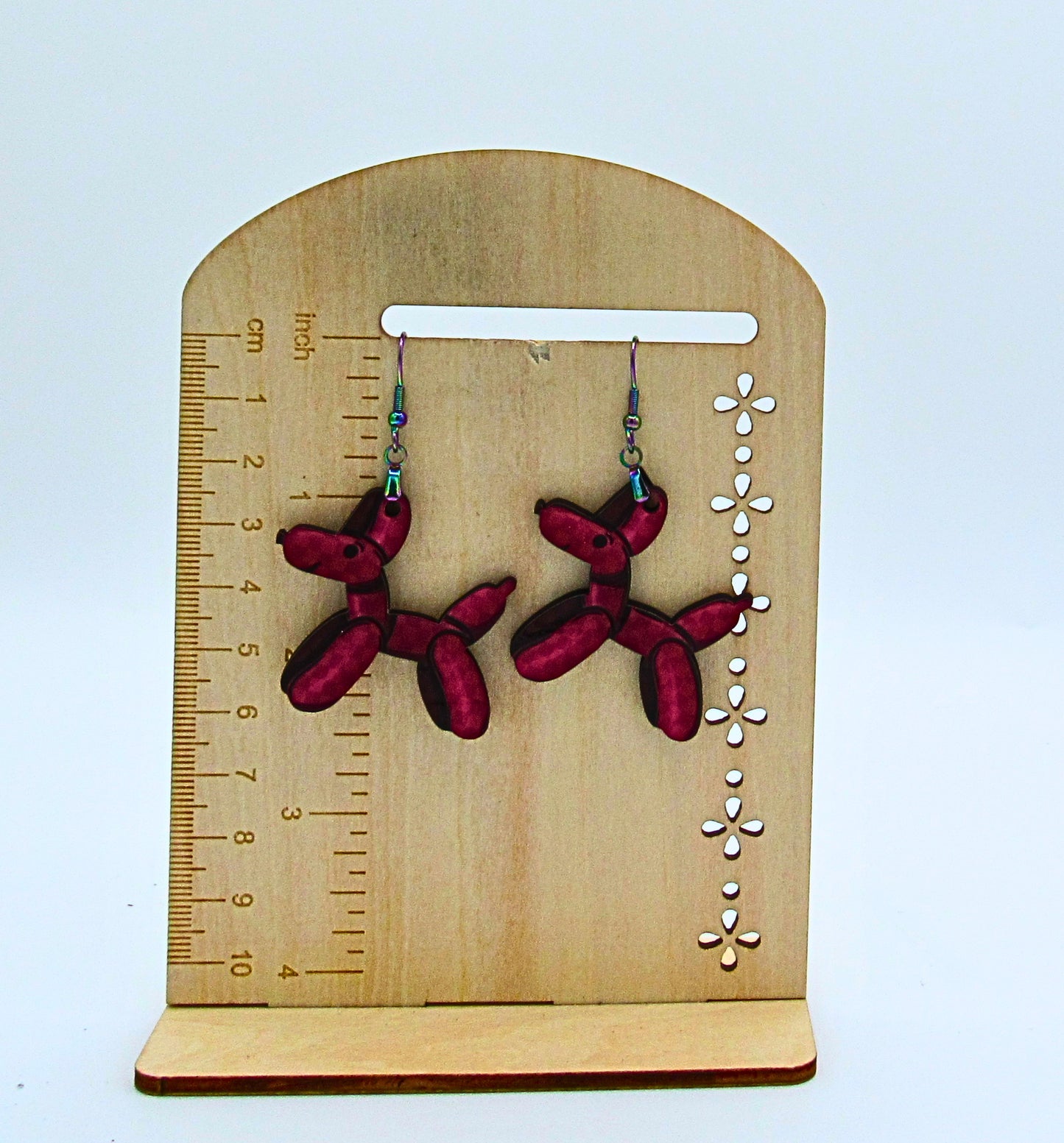 MDF-Dog Balloon Shaped Sublimated Earrings 1.5 inch