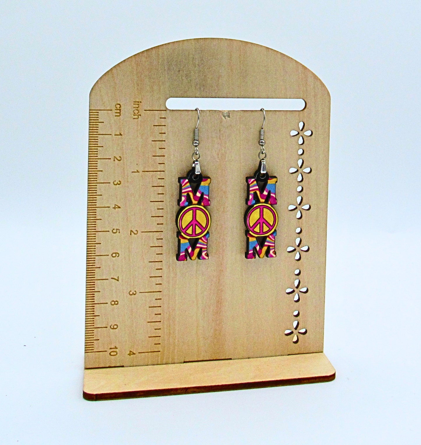 MDF-Mom Shaped Sublimated Earrings 1.5 inch