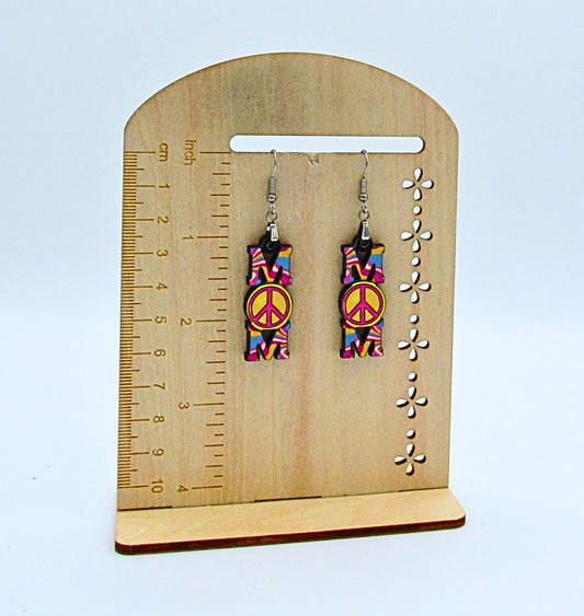 MDF-Mom Shaped Sublimated Earrings 1.5 inch