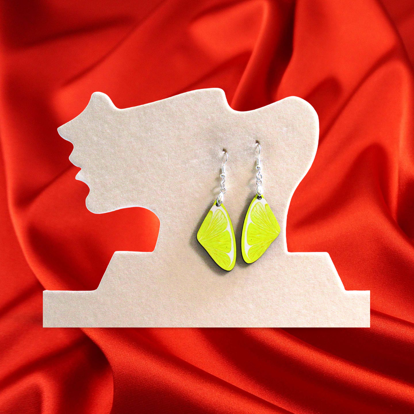 Wing Shaped Sublimated Earring 1.5 inch