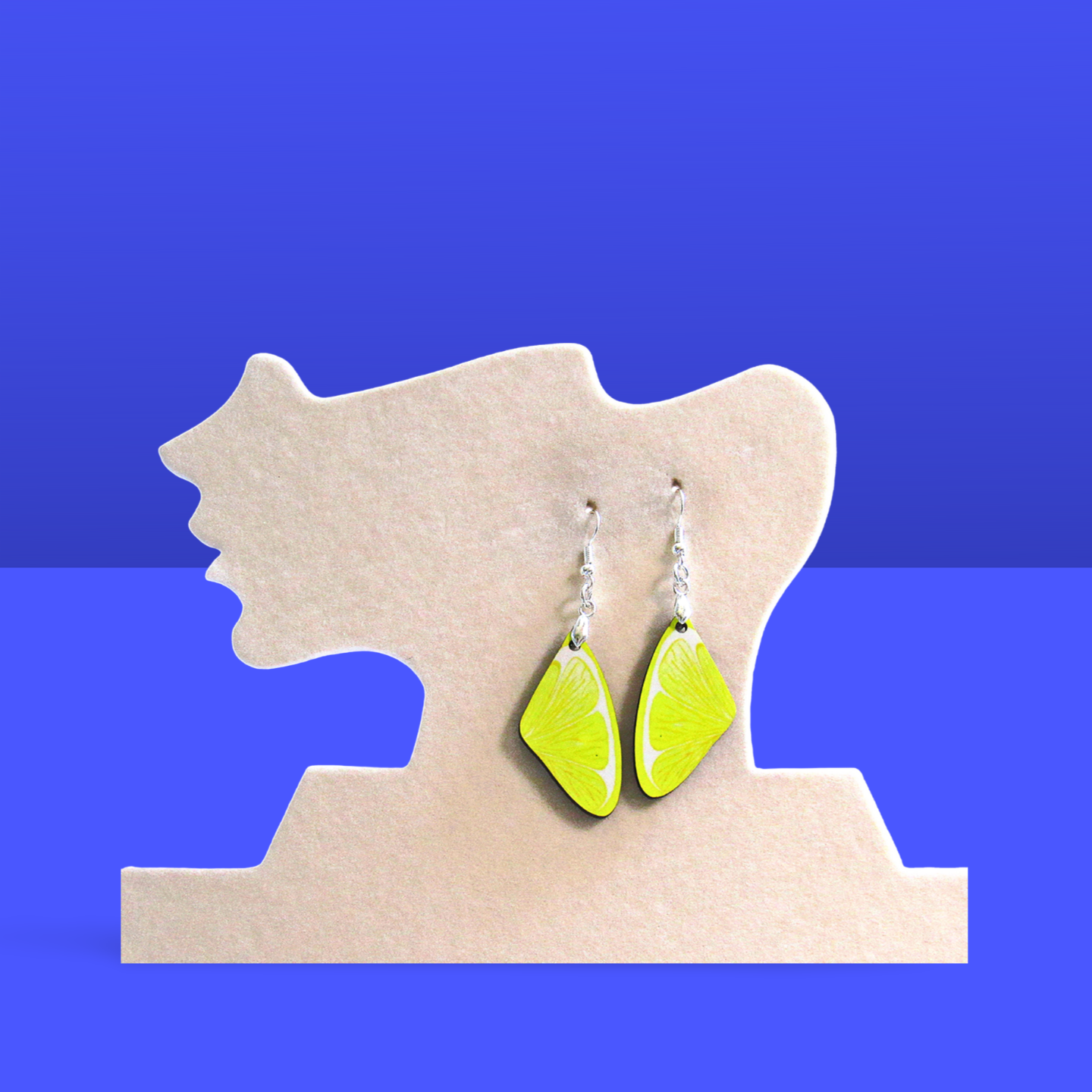 Wing Shaped Sublimated Earring 1.5 inch