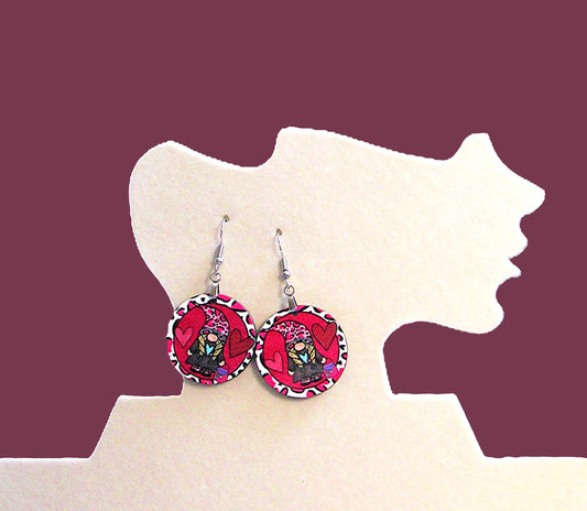 Round Shaped Sublimated 1 inch Earring