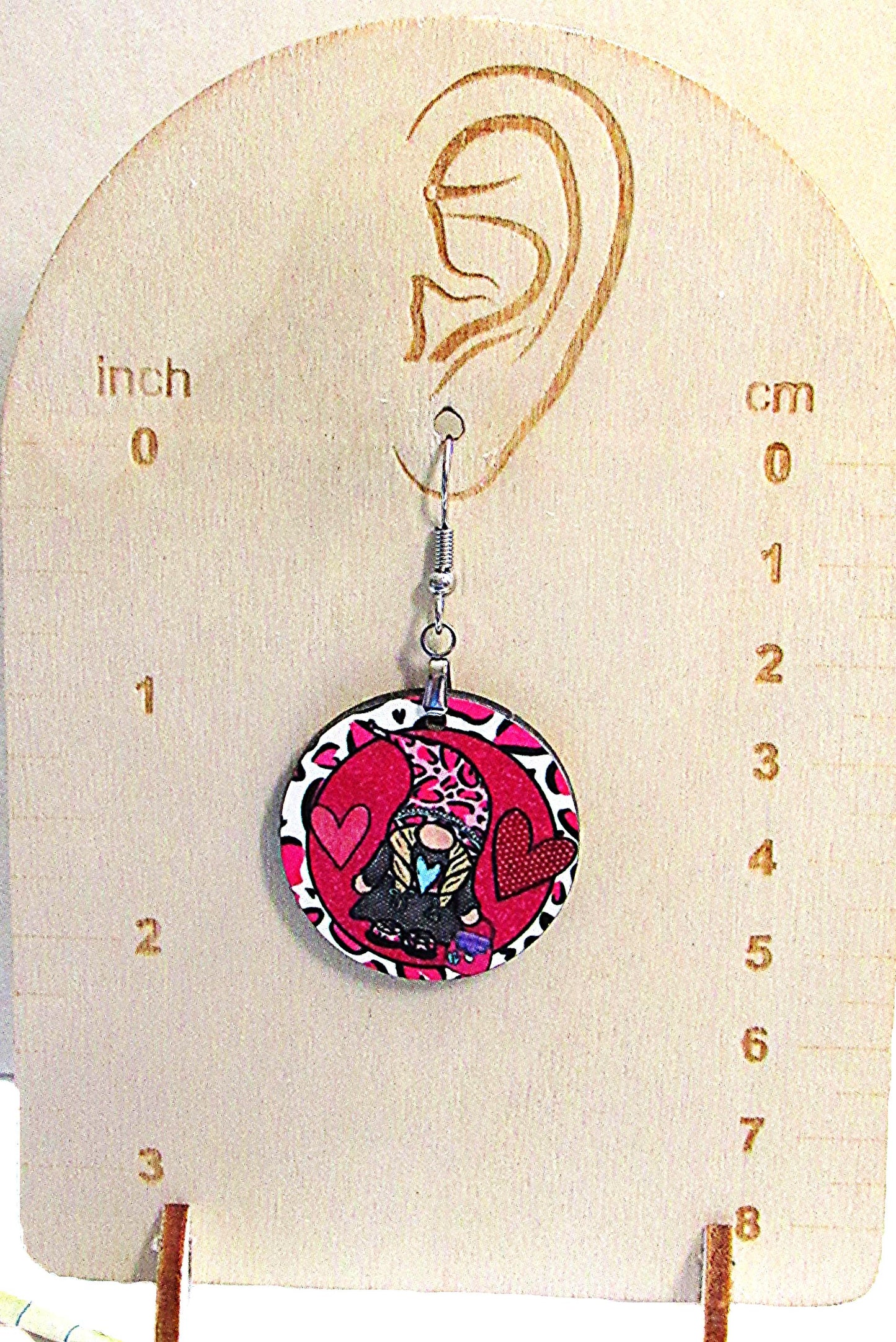 Round Shaped Sublimated 1 inch Earring