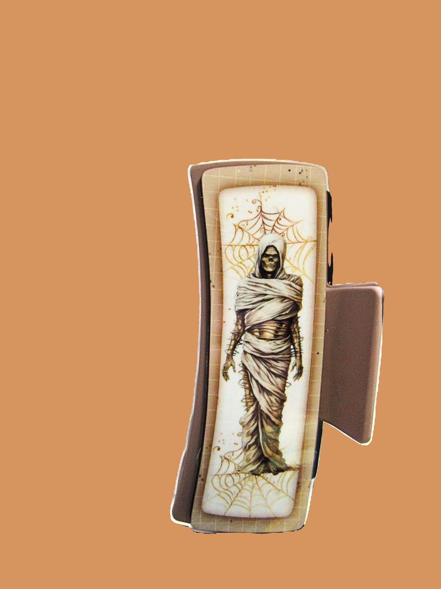 Mummy Themed Sublimated Large Hair Clip