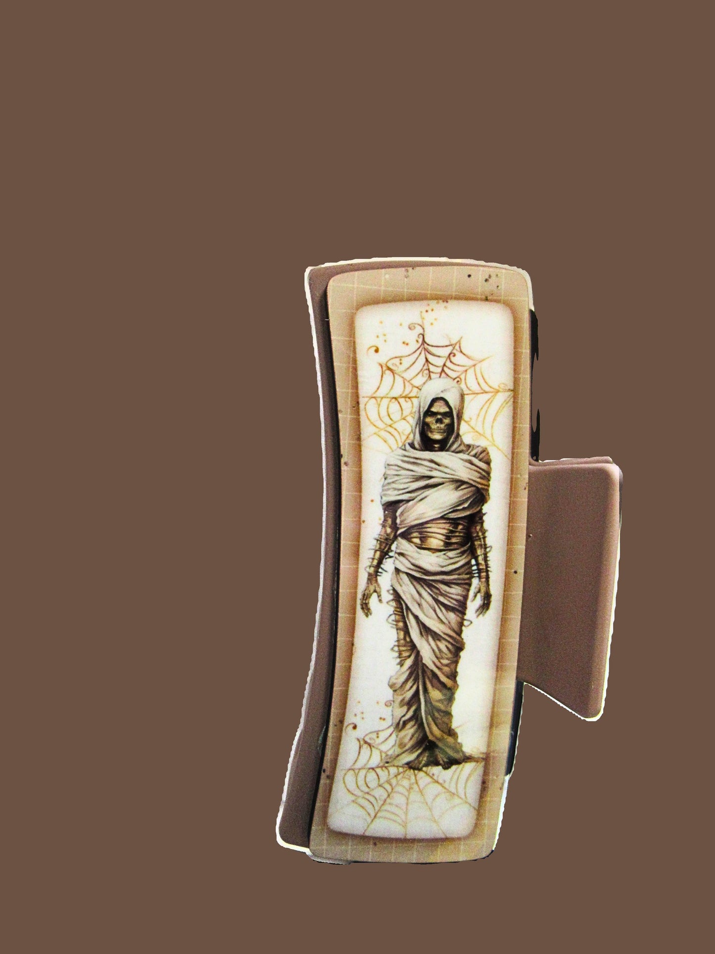 Mummy Themed Sublimated Large Hair Clip