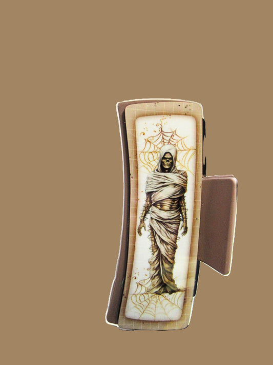Mummy Themed Sublimated Large Hair Clip