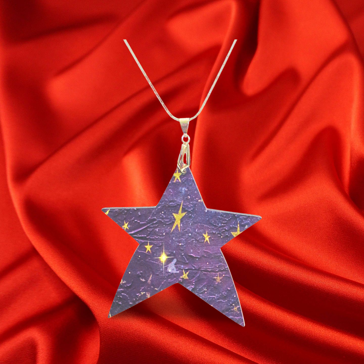 Star Shaped Sublimated Necklace