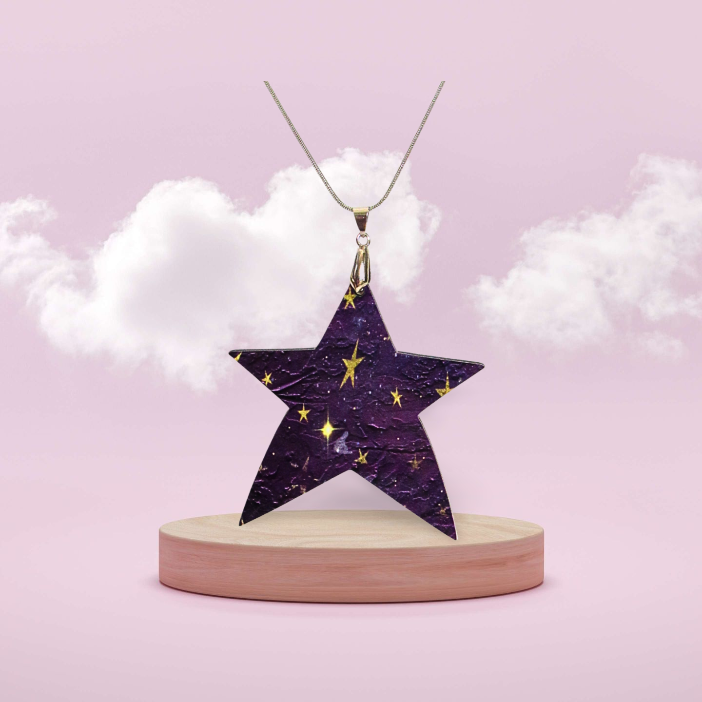 Star Shaped Sublimated Necklace