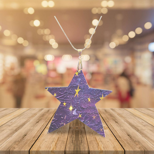Star Shaped Sublimated Necklace