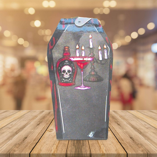 Coffin Shaped Sublimated Keychain