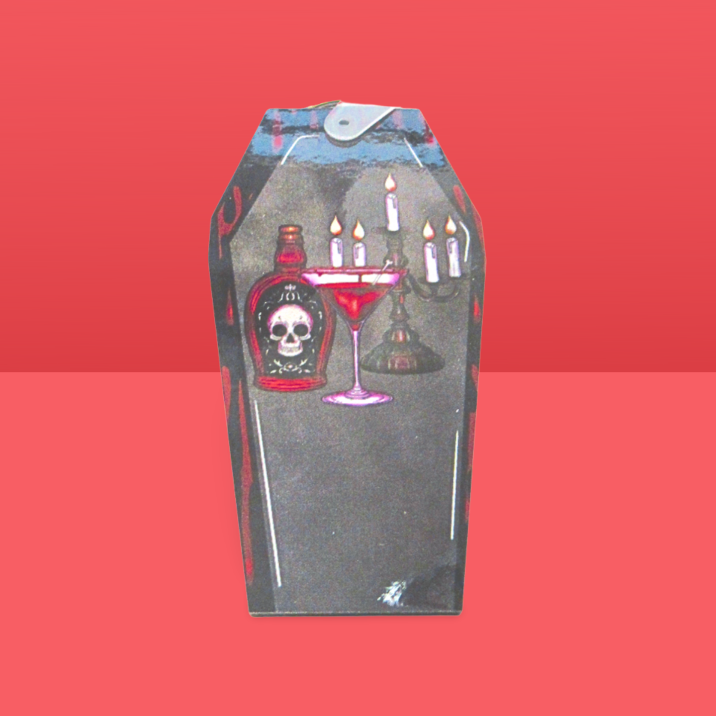 Coffin Shaped Sublimated Keychain