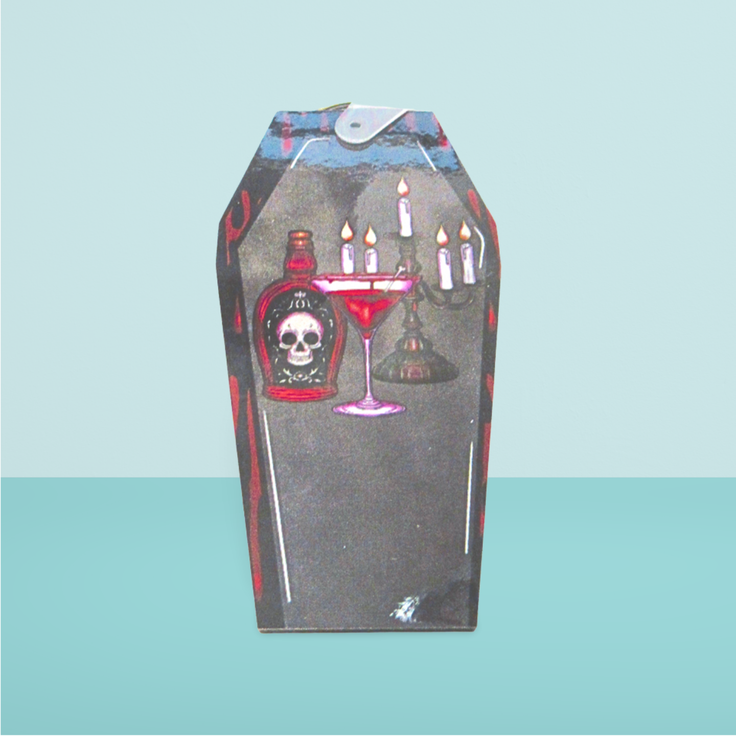Coffin Shaped Sublimated Keychain