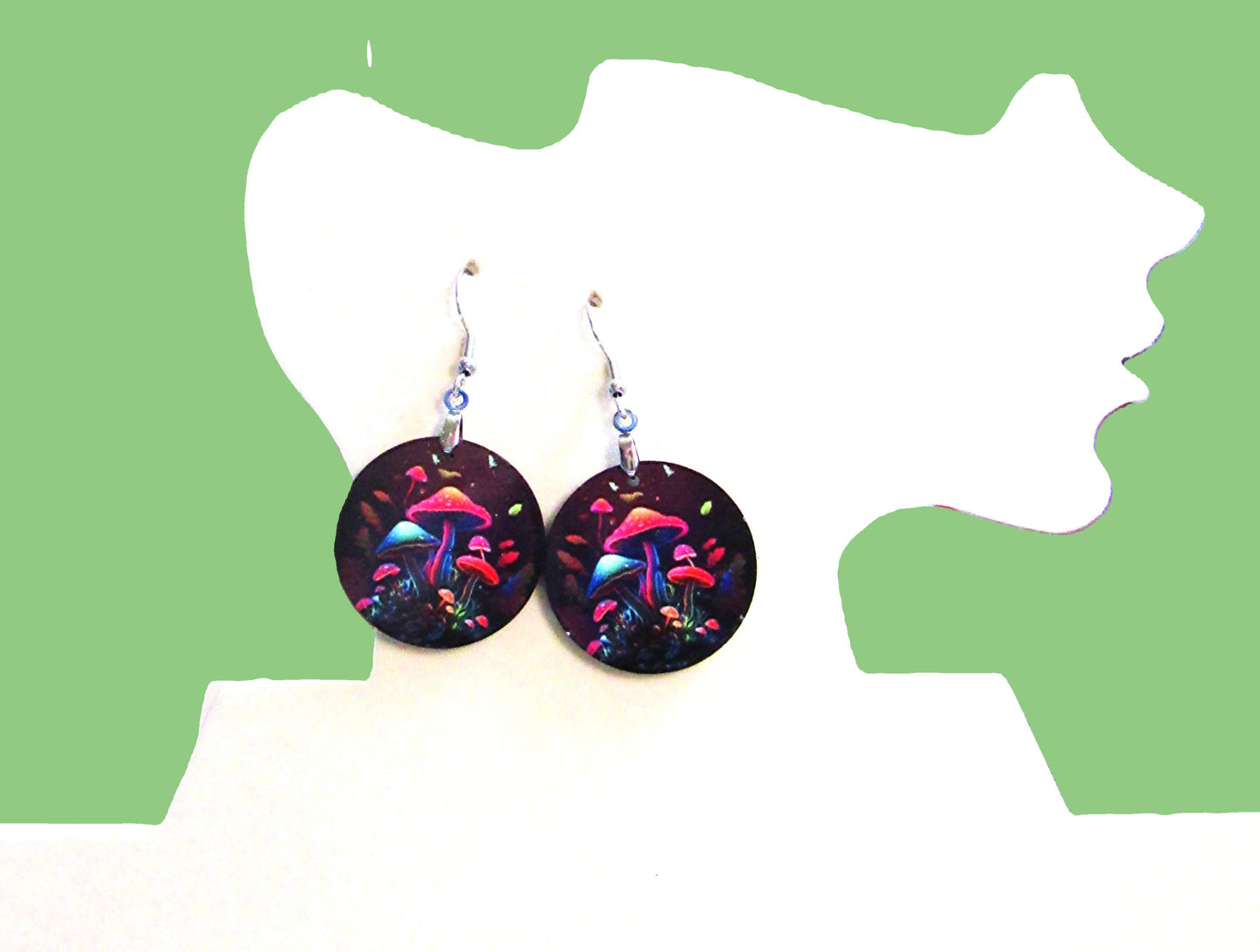 Round Shaped Sublimated 1 inch Earring