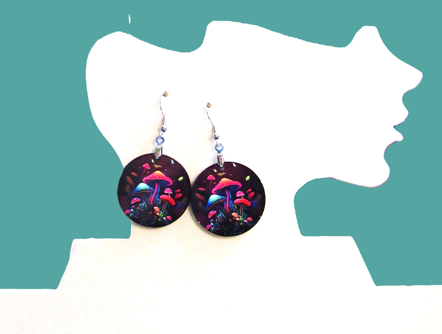 Round Shaped Sublimated 1 inch Earring