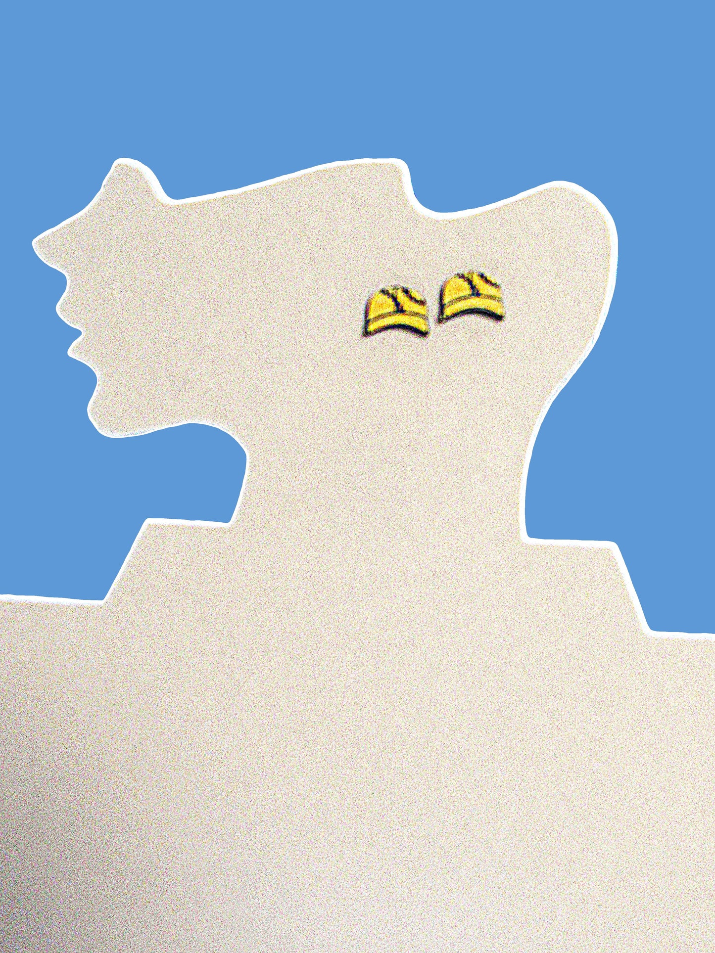 Baseball Cap Shaped Sublimated Earring Stud