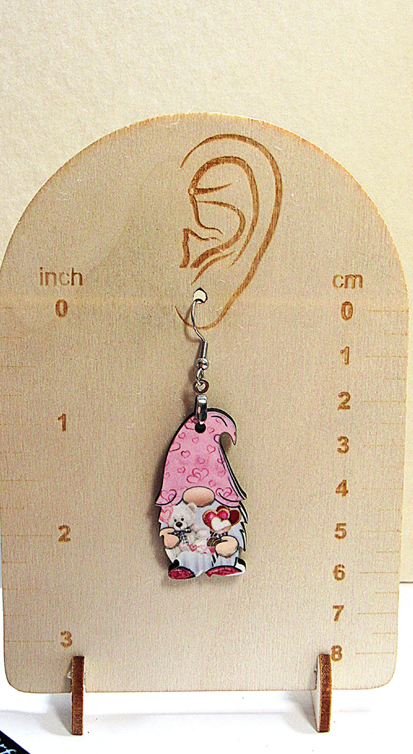 Gnome Shaped Sublimated Earring