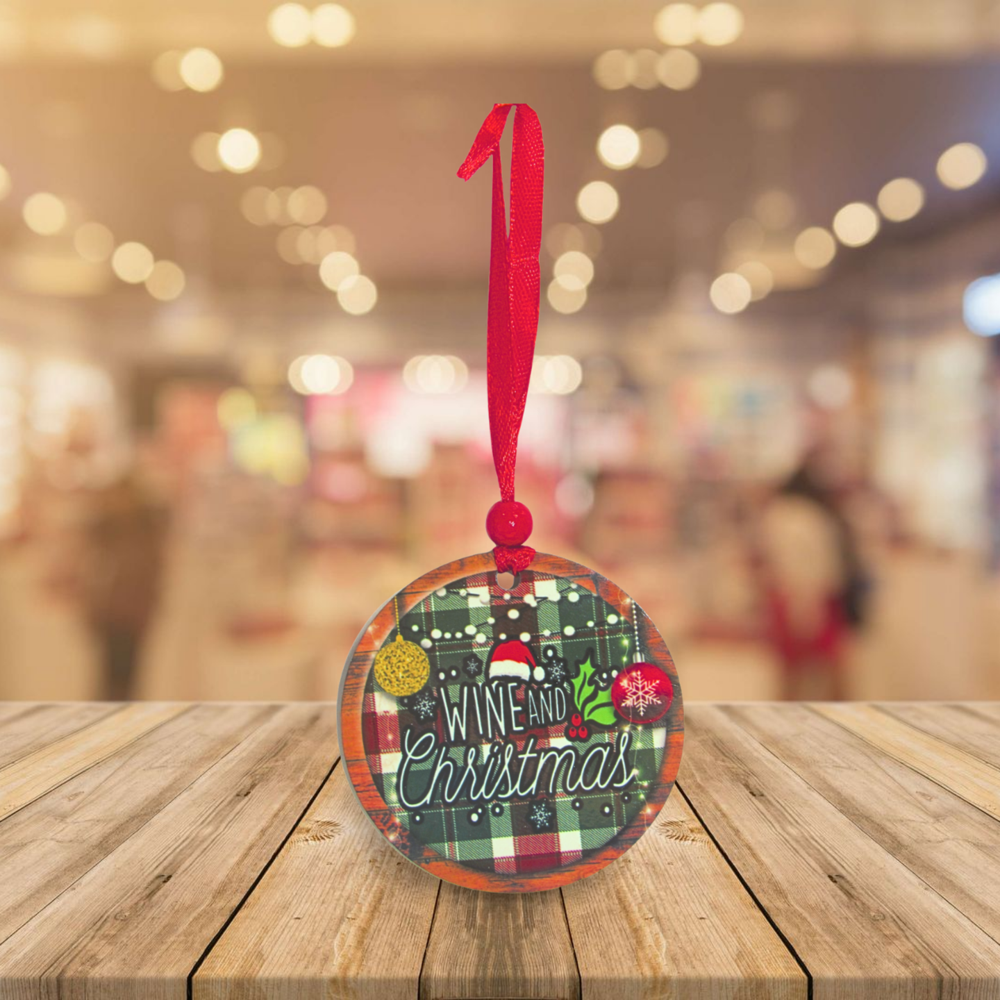 Round Shaped Sublimated Ornament