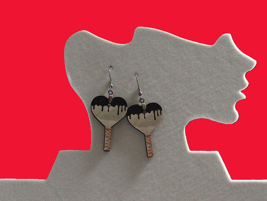 Sucker Shaped Sublimated Earrings