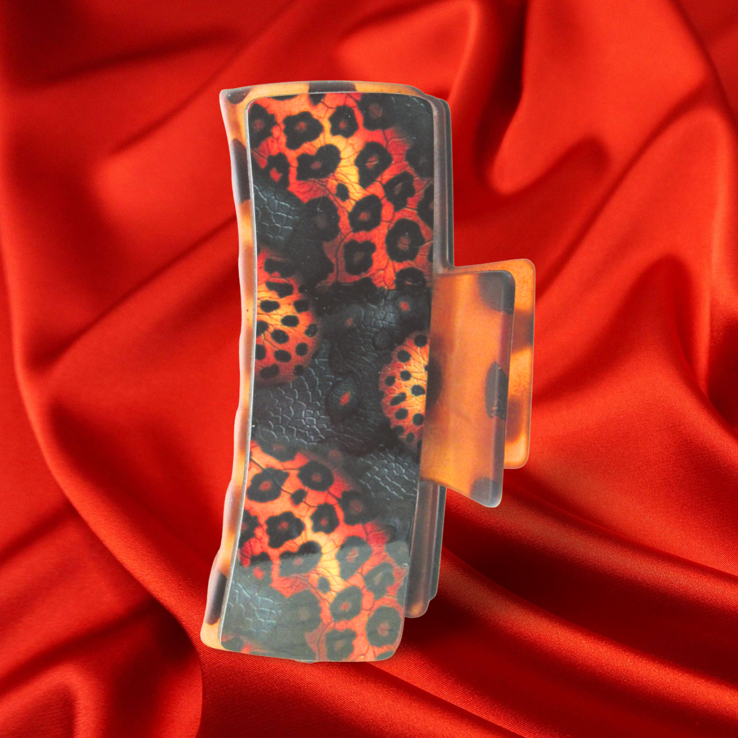 Rectangular Shaped Sublimated Large Hair Clip