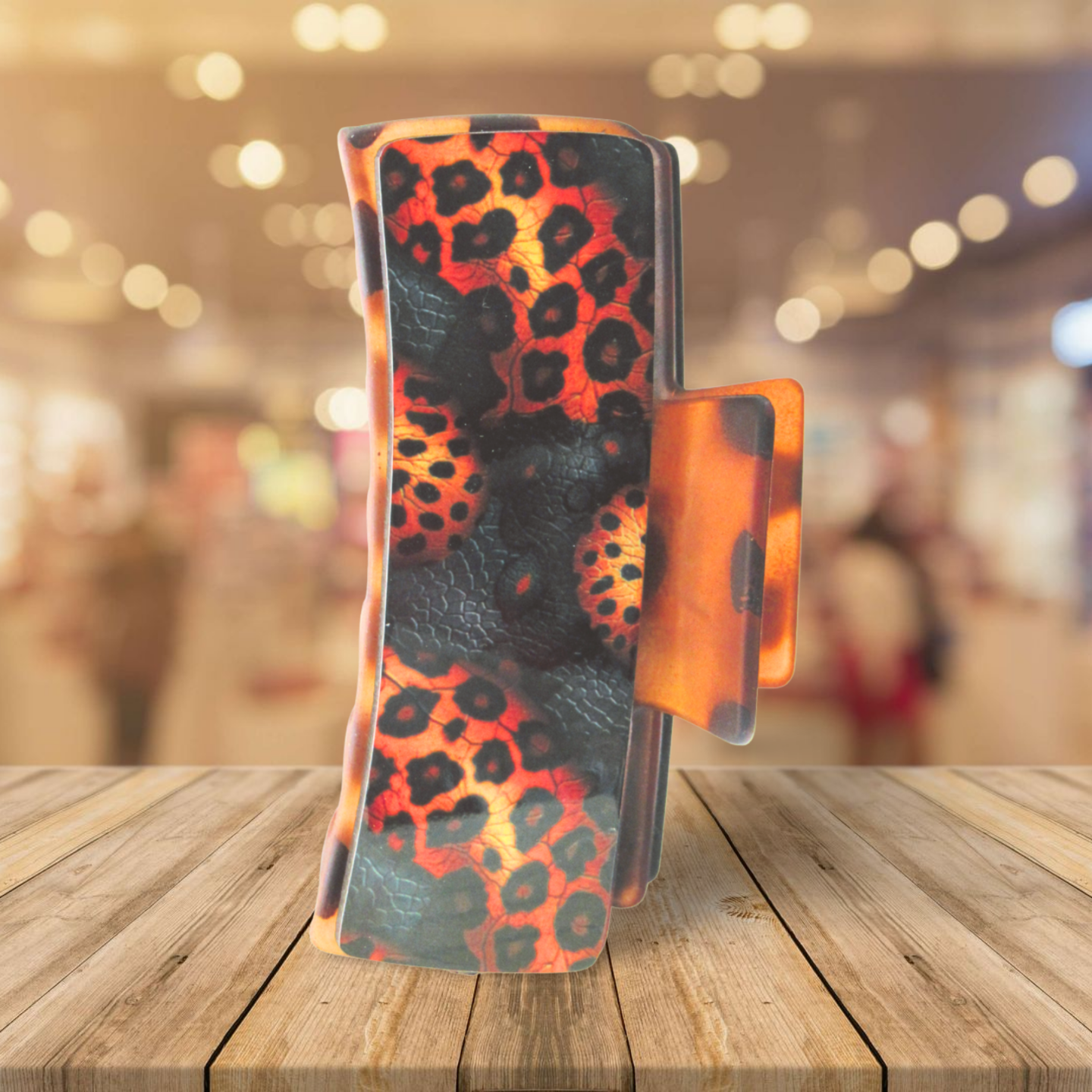 Rectangular Shaped Sublimated Large Hair Clip