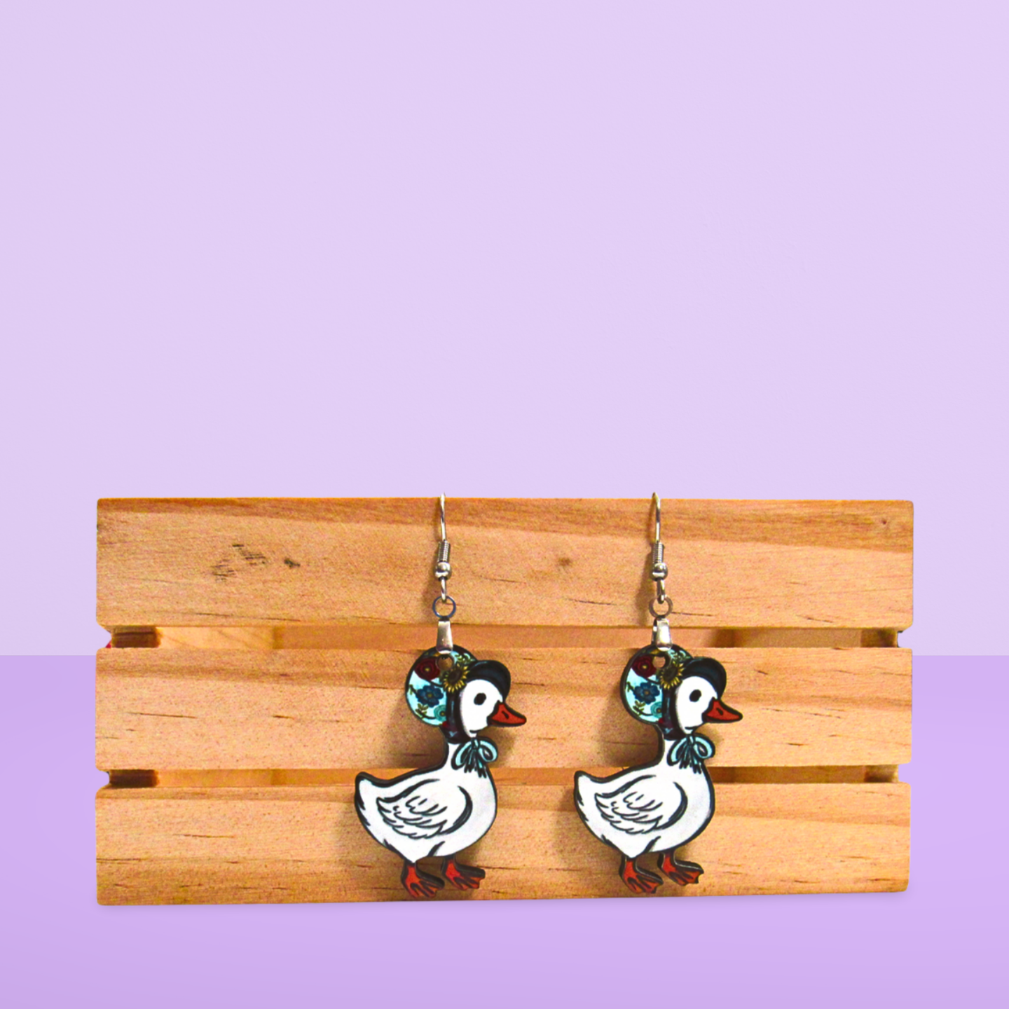 Goose Shaped Sublimated Earrings