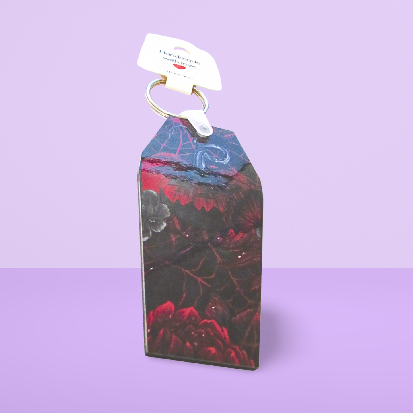 Coffin Shaped Sublimated Keychain