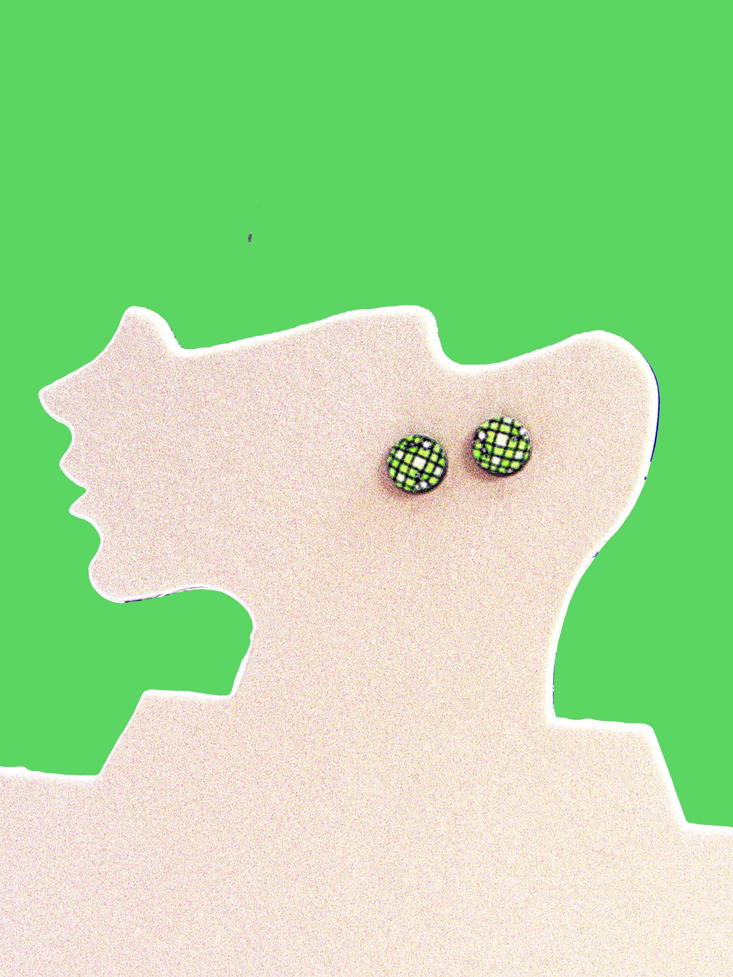 Round Shaped Stud Sublimated Earrings