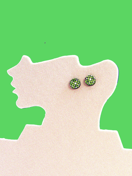 Round Shaped Stud Sublimated Earrings