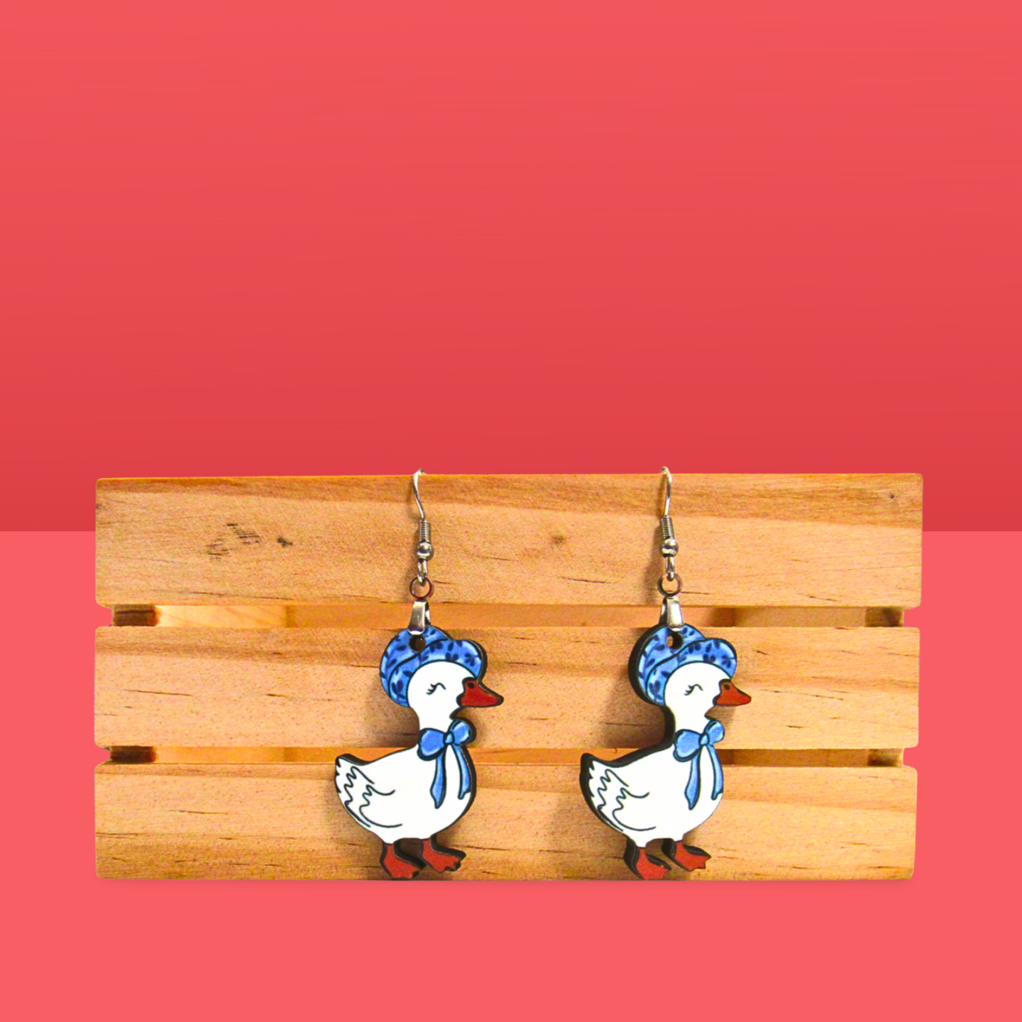 Goose Shaped Sublimated Earrings