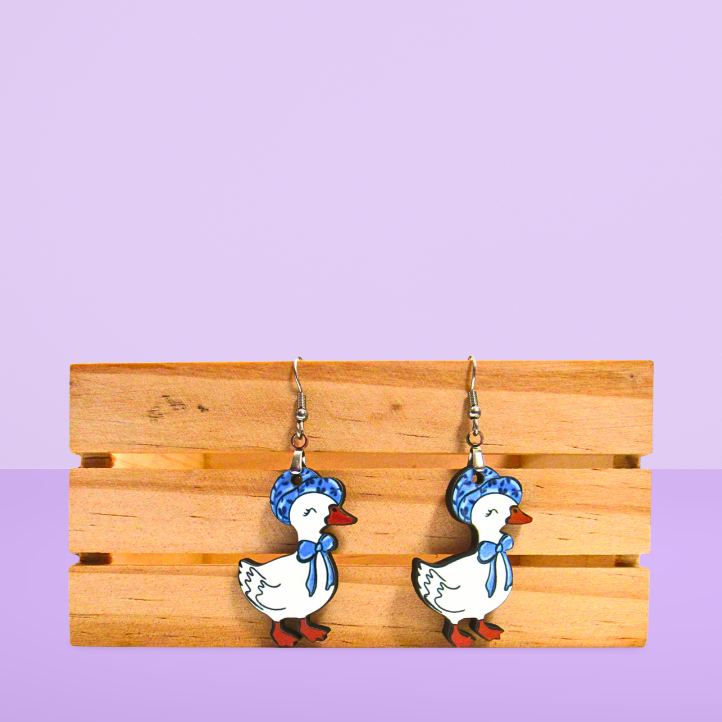 Goose Shaped Sublimated Earrings