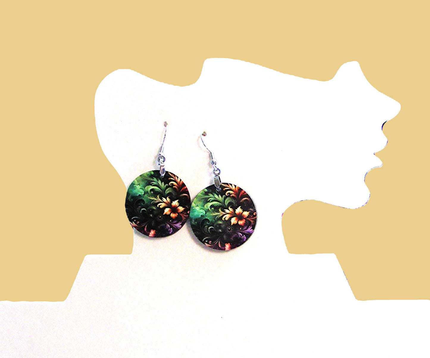 Round Shaped Sublimated 1 inch Earring