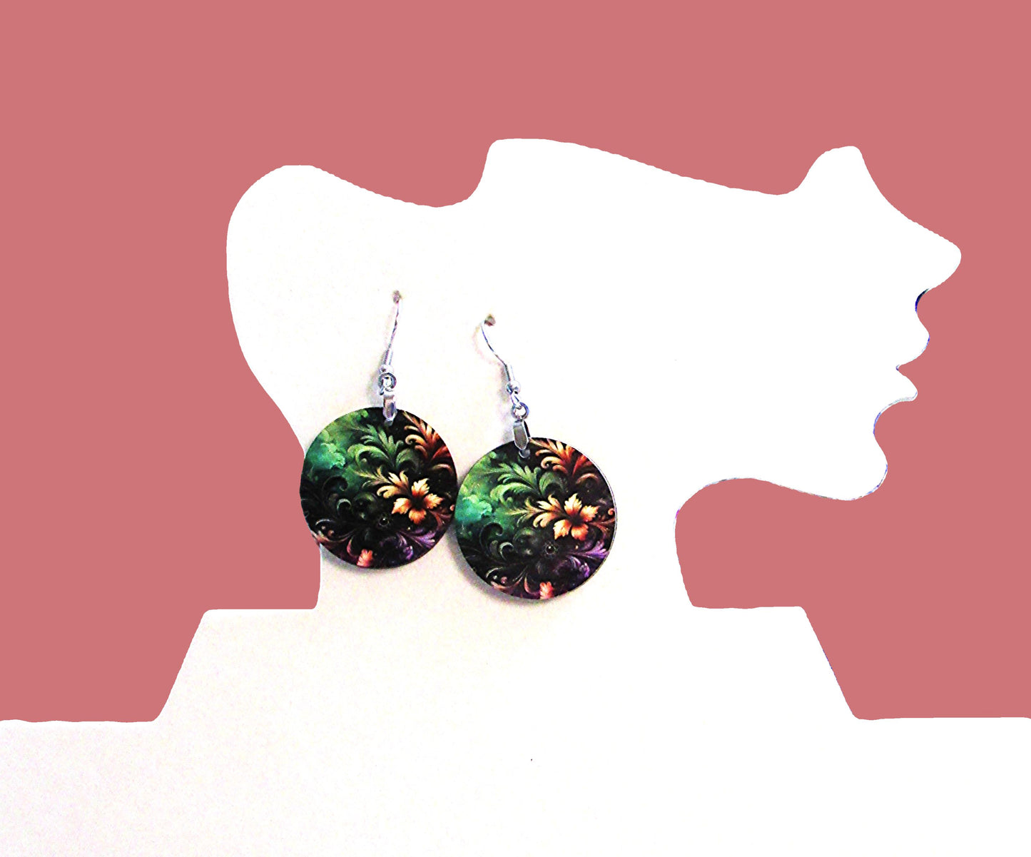 Round Shaped Sublimated 1 inch Earring