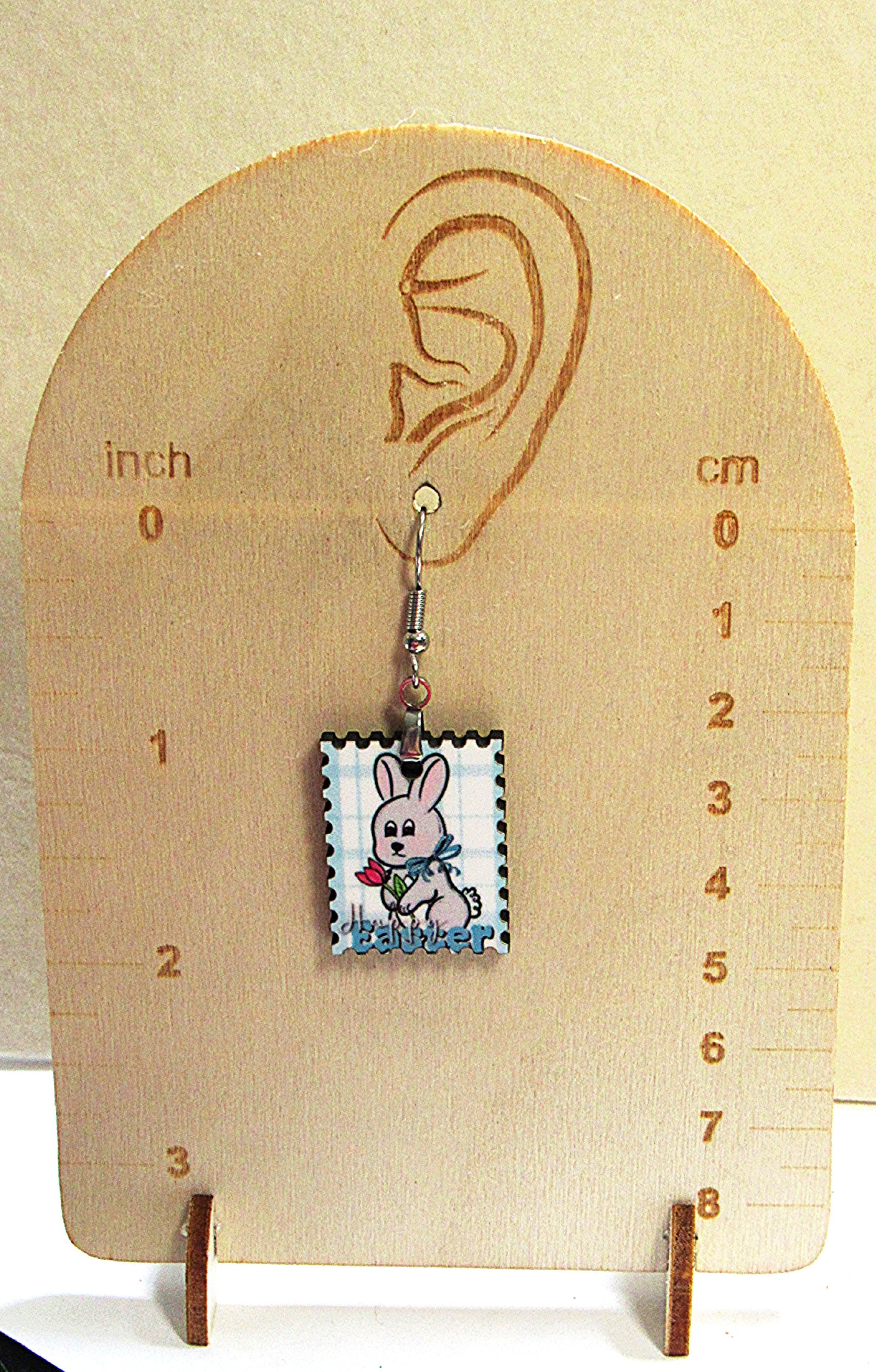 Stamp Shaped Sublimated Earrings 1 inch