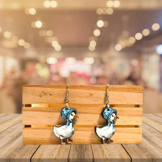 Goose Shaped Sublimated Earrings