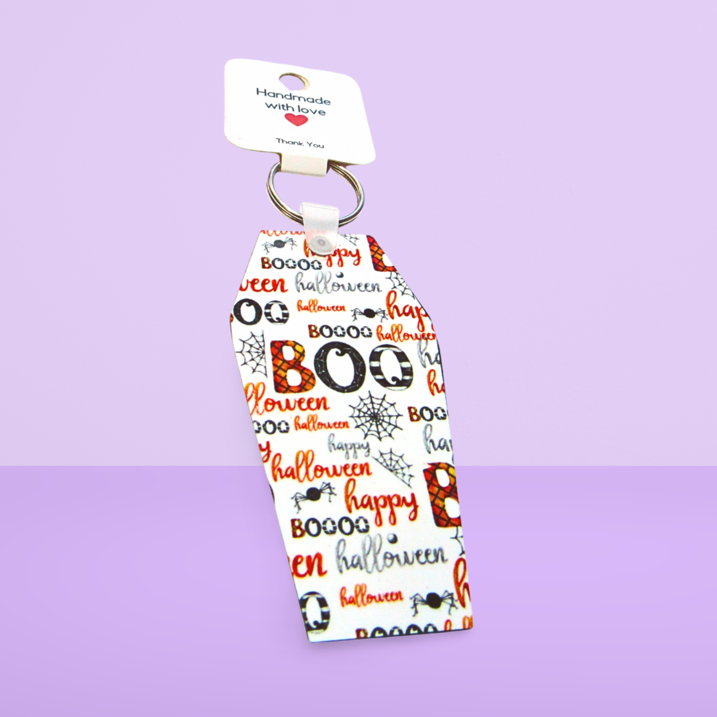 Coffin Shaped Sublimated Keychain
