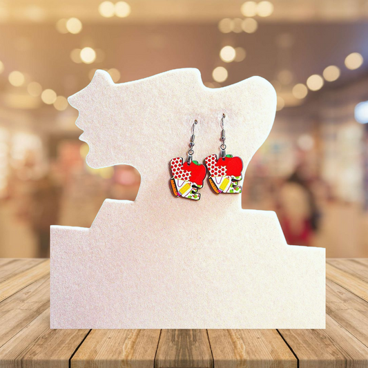 LOVE Shaped Sublimated Earrings 1 inch