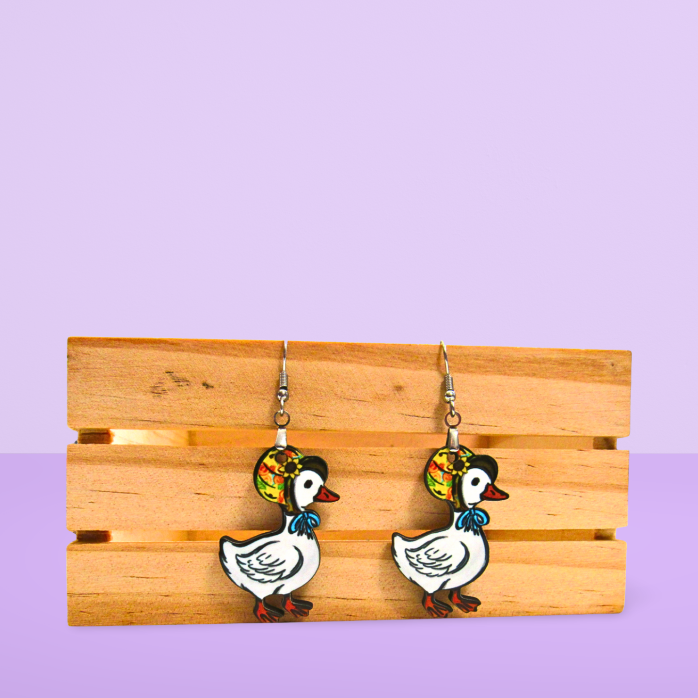 Goose Shaped Sublimated Earrings