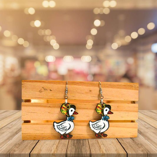 Goose Shaped Sublimated Earrings