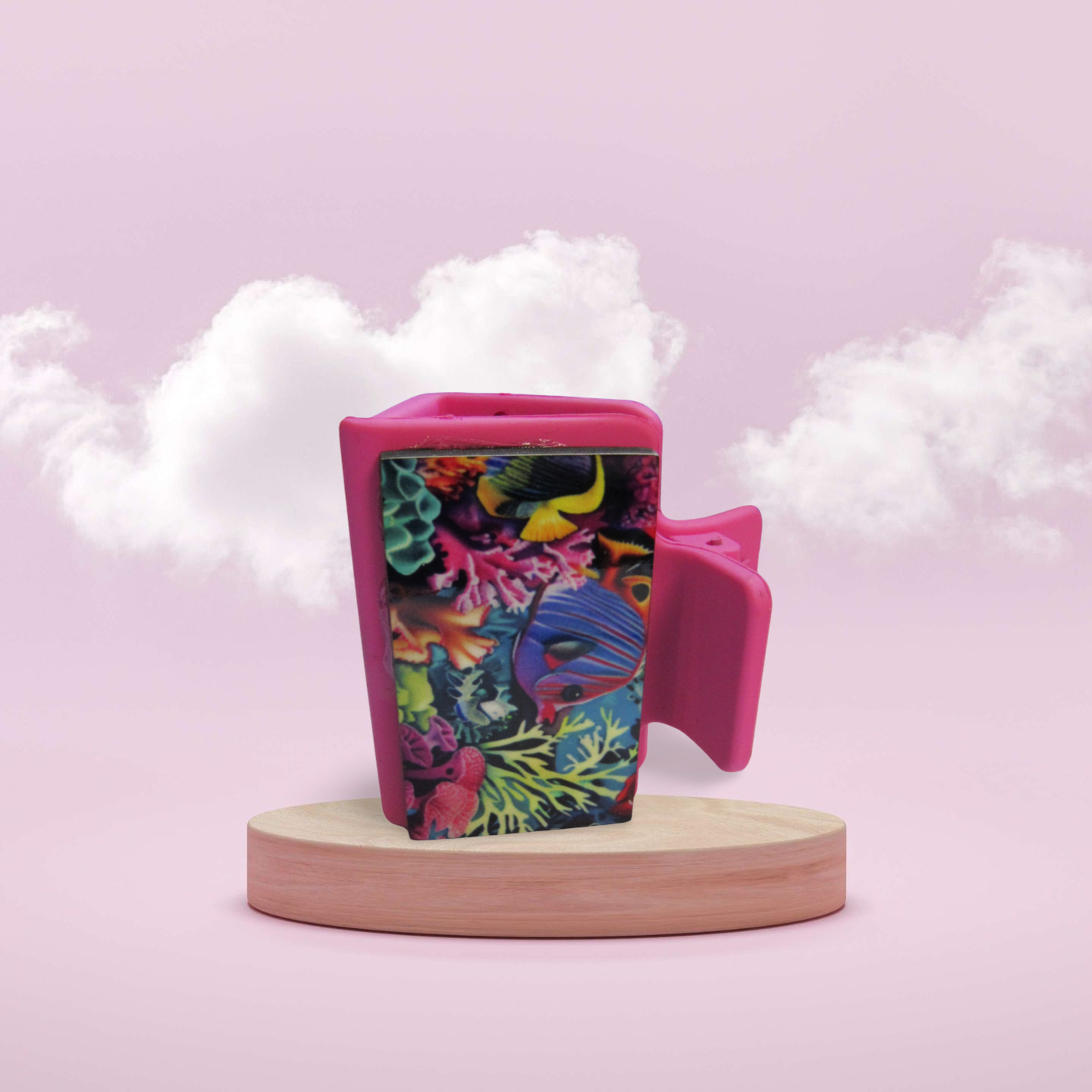 Fish Themed Small Sublimated Hair Clip