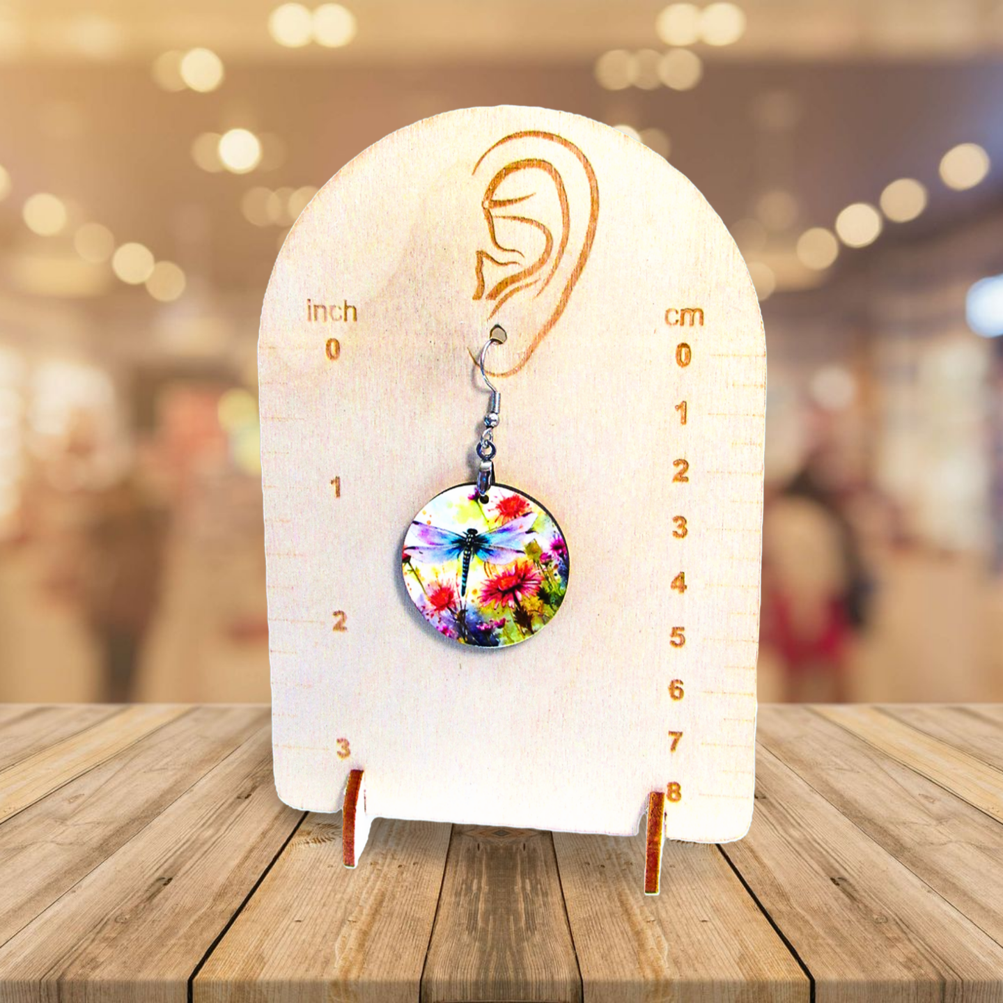 Round Shaped Sublimated 1 inch Earrings