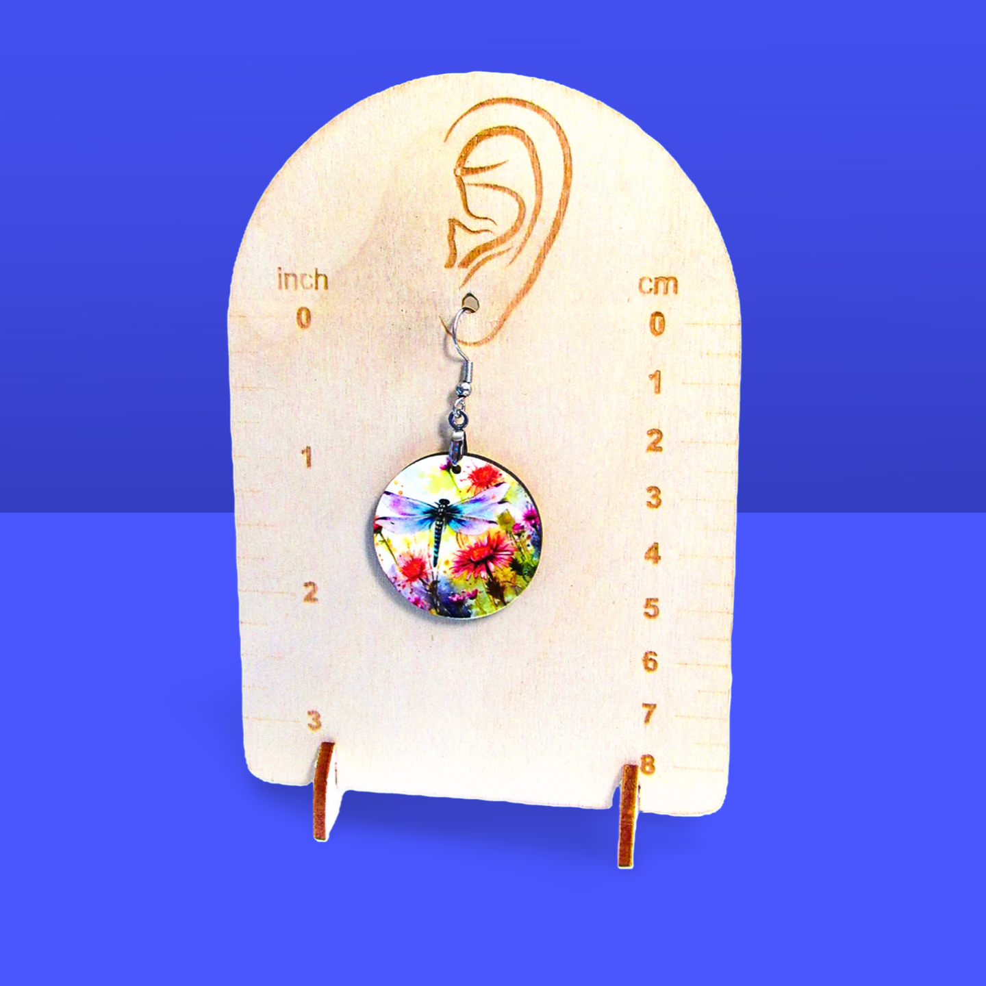 Round Shaped Sublimated 1 inch Earrings