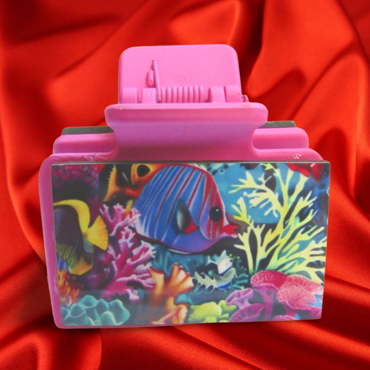 Fish Themed Small Sublimated Hair Clip