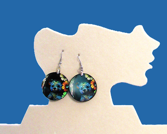 Round Shaped Sublimated 1 inch Earrings