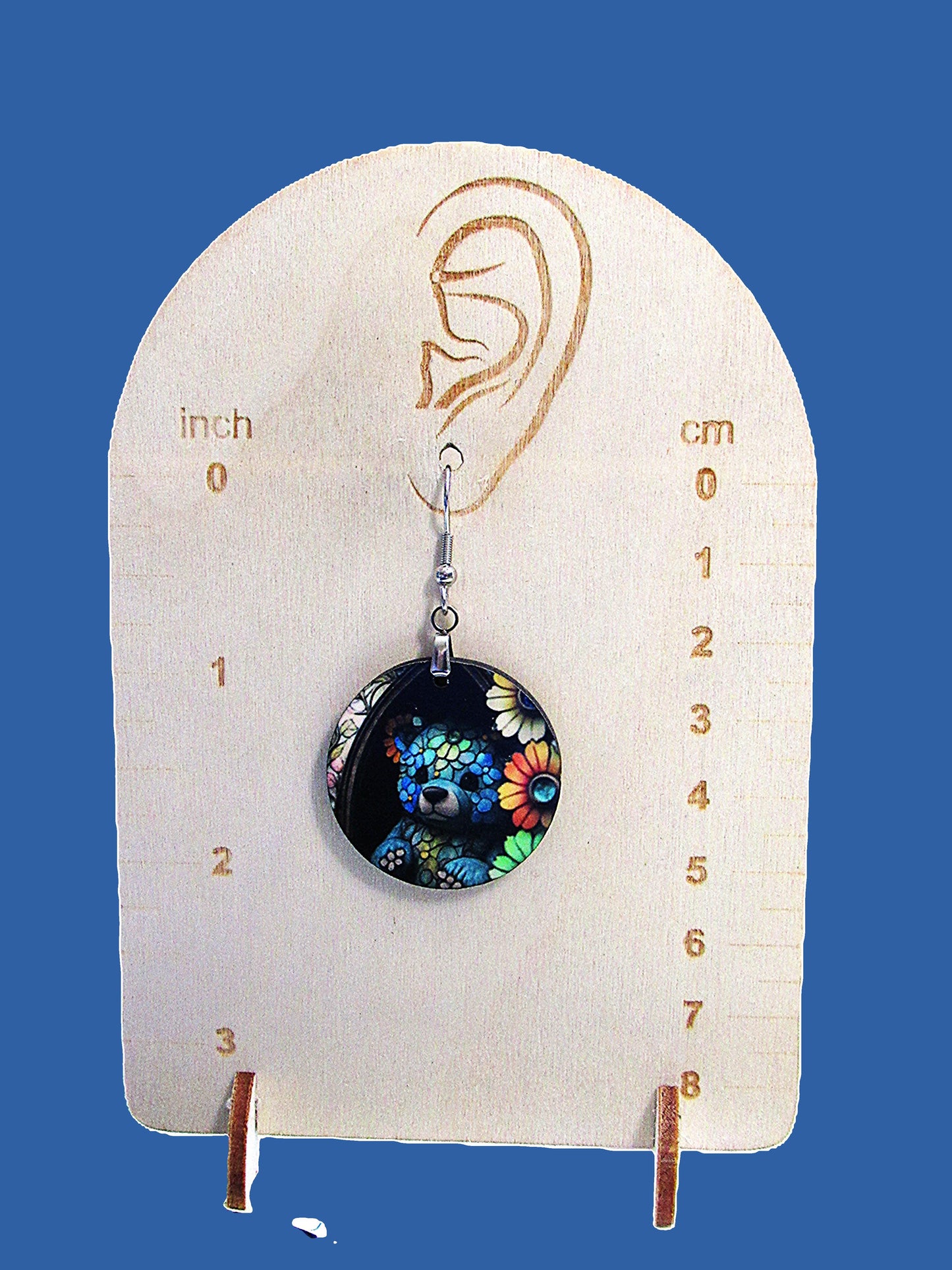 Round Shaped Sublimated 1 inch Earrings