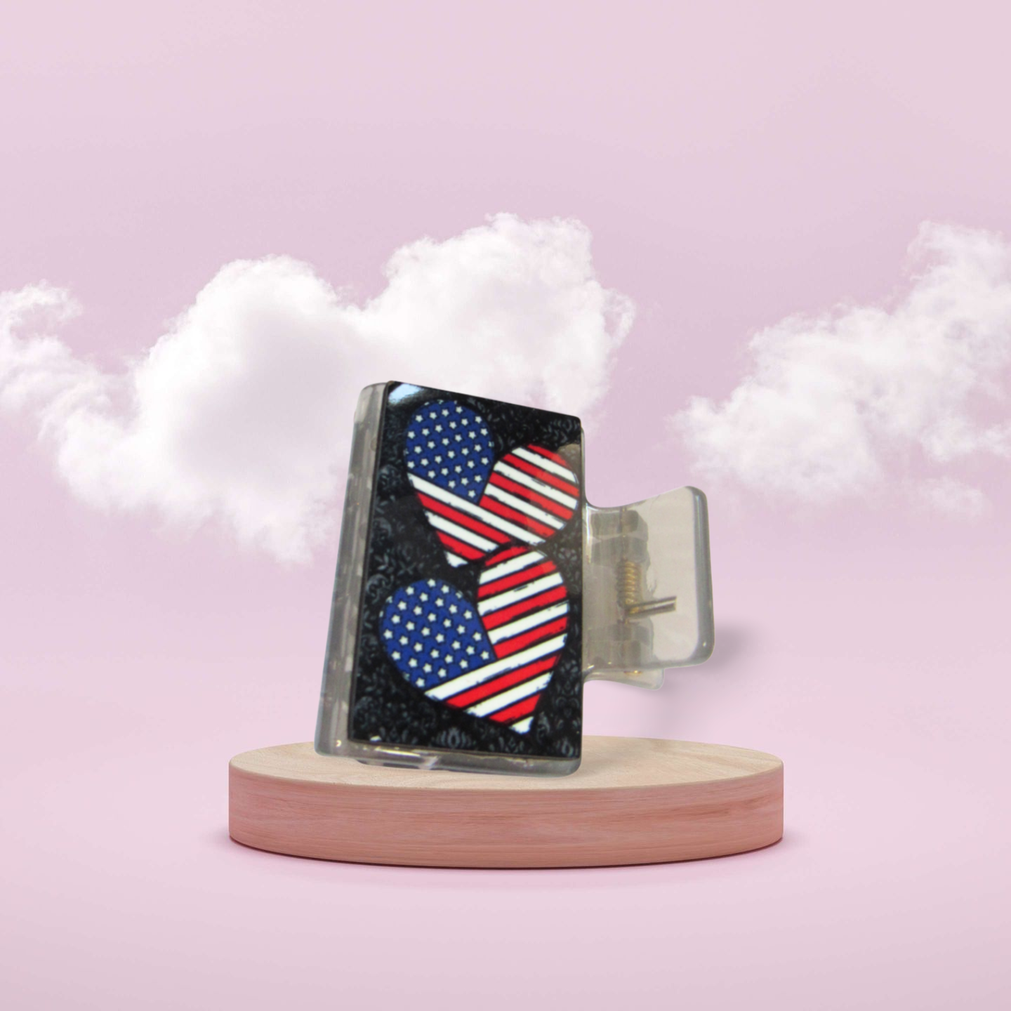 Small Sublimated Hair Clip 2 inch