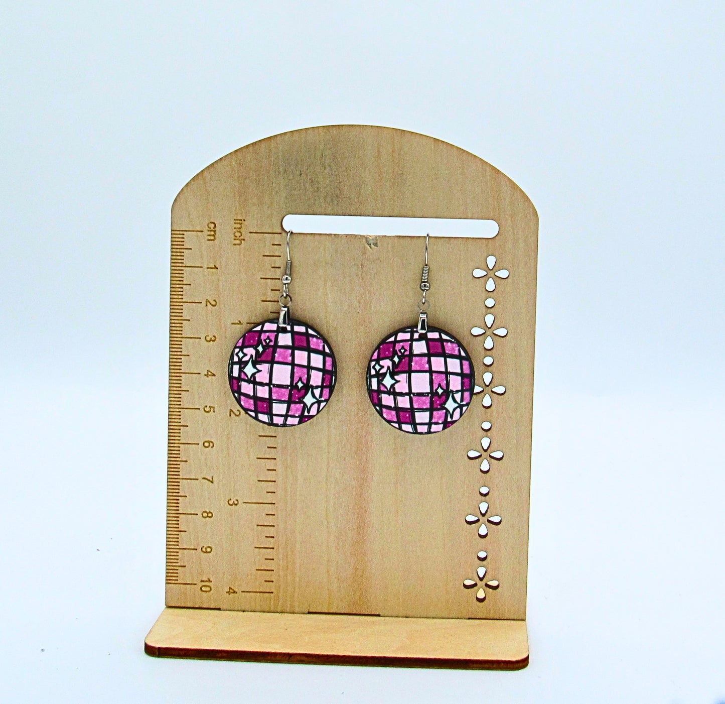 MDF-Round Shaped Sublimated 1 inch Earring