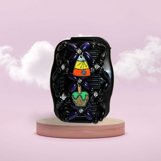 Double Comb Hair Clip With Sublimated Interchangeable Charms