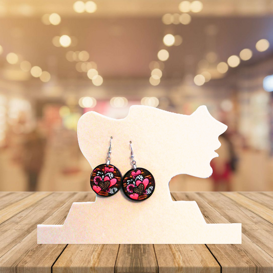 Round Shaped Sublimated 1 inch Earring