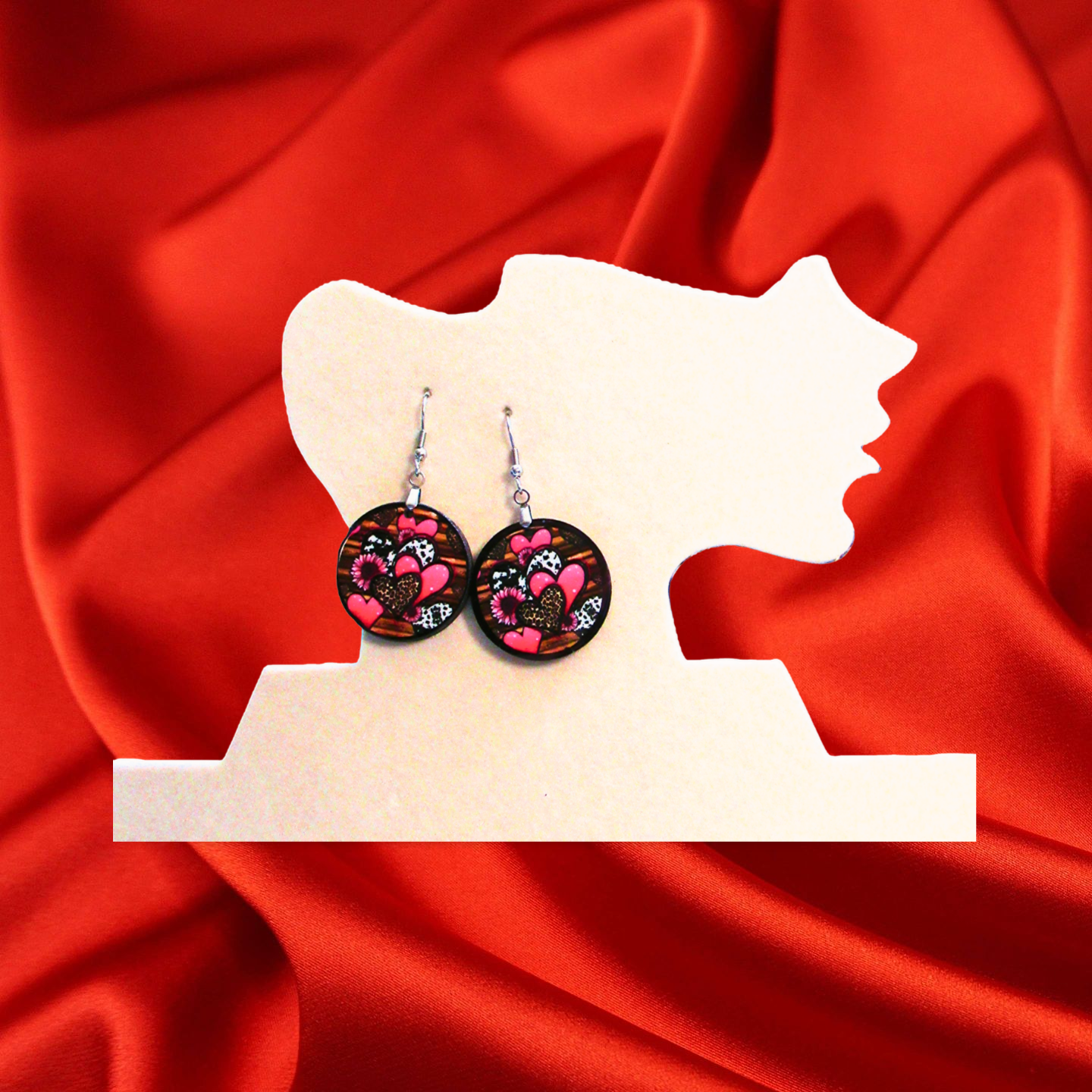 Round Shaped Sublimated 1 inch Earring